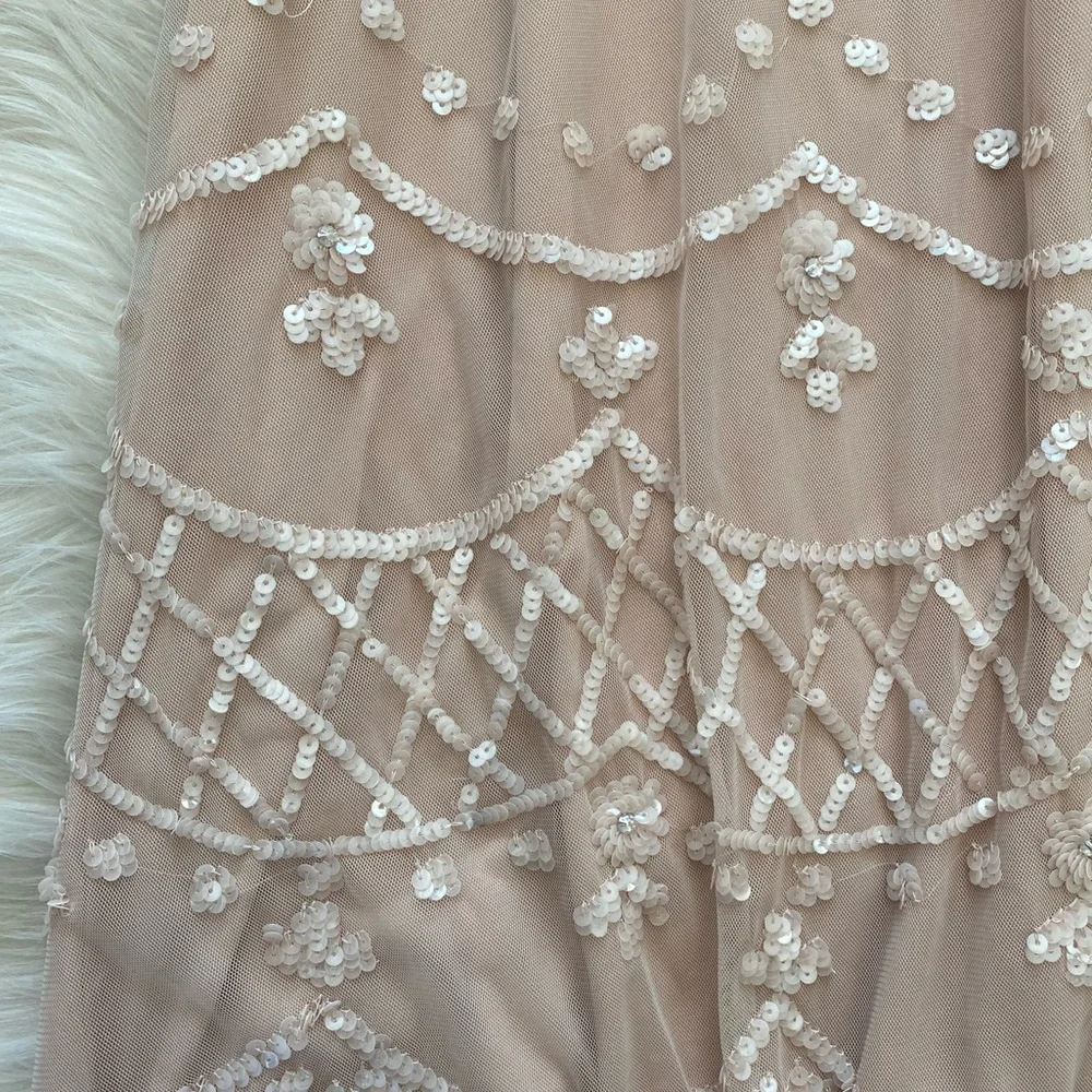 Mac Duggal Blush Pink Embroidered Maxi Dress - Picture 12 of 14